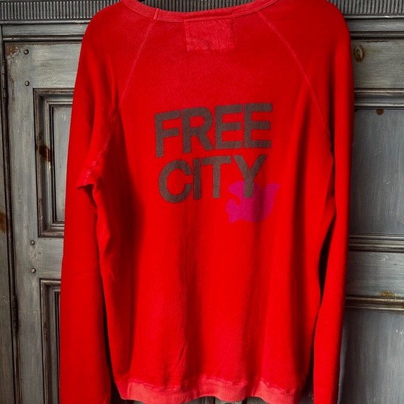 Freecity Happy & Gay Raglan Sweatshirt Size XL - Picture 8 of 8